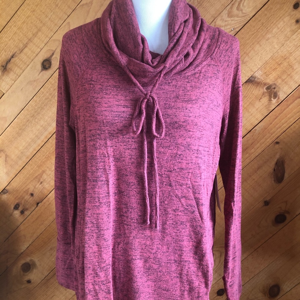 Stitch Fix Pink Clover cowl neck top red XL NWT